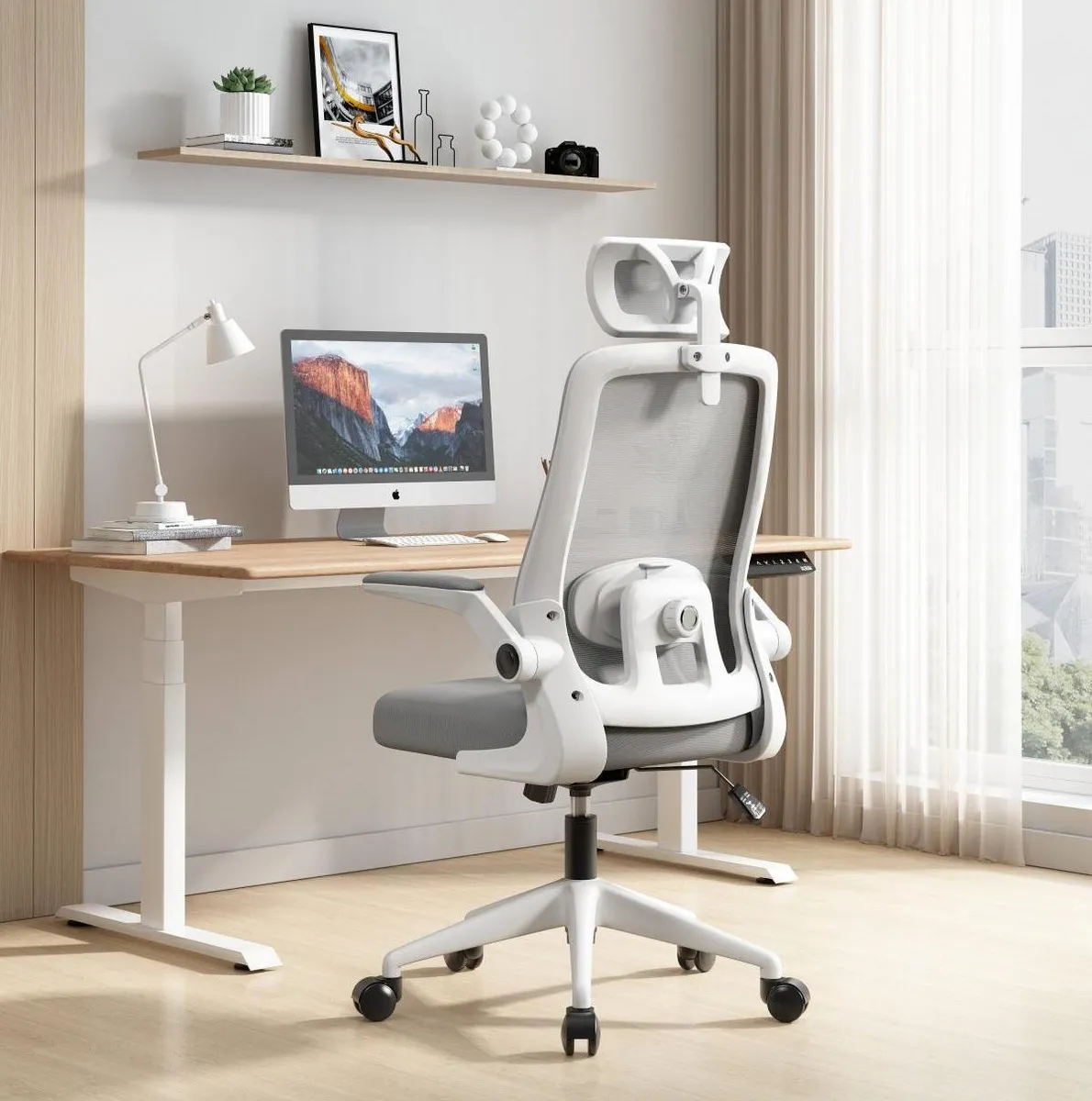 Silla con soporte lumbar para estudiante u oficinista